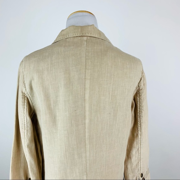 Anthropologie Marrakech Linen One Button Blazer M - Picture 7 of 10